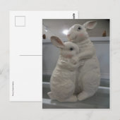 バンニーを寄せ集める ポストカード (正面/裏面)