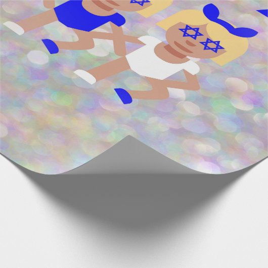 バンニーイヤーズhanukkah絵文字 ラッピングペーパー (角)