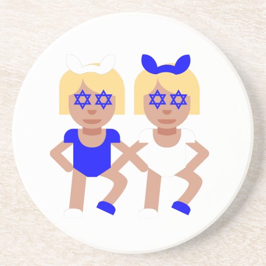 バンニーイヤーズhanukkah コースター (正面)