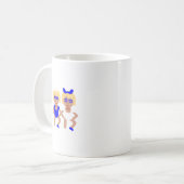 バンニーイヤーズhanukkah コーヒーマグカップ (正面左)