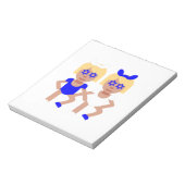 バンニーイヤーズhanukkah ノートパッド (回転)