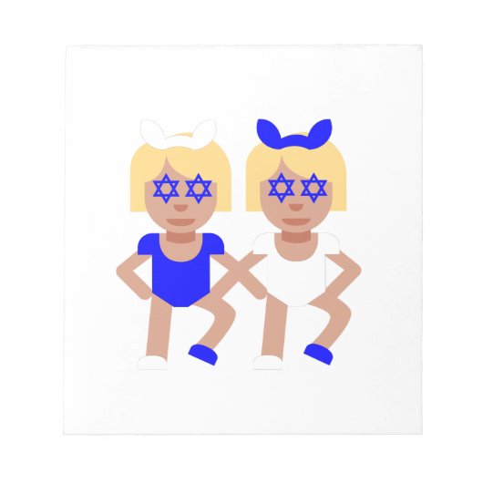 バンニーイヤーズhanukkah ノートパッド (正面)