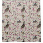 バンニーズインフローラ草原 シャワーカーテン (正面)