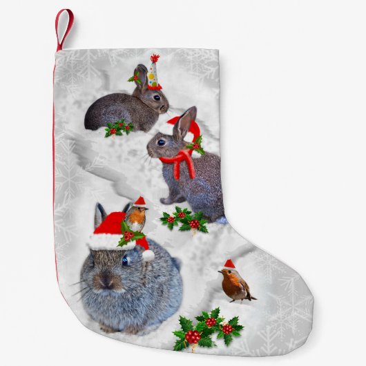 バンニーズクリスマスパーティークリスマスストッキング スモールクリスマスストッキング (正面)