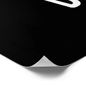 バンニーバおもしろいニーラビットブンプンダークBG ポスター (角)