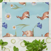 バンニ、ハレス、ブルーベル&デイジー キッチンタオル (折り畳み)