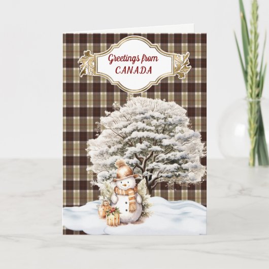 バンノックベンタータンチェッククリスマス シーズンカード (正面)