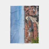 バンバーグの上から旧市街のパノラマの景色 フリースブランケット (正面)