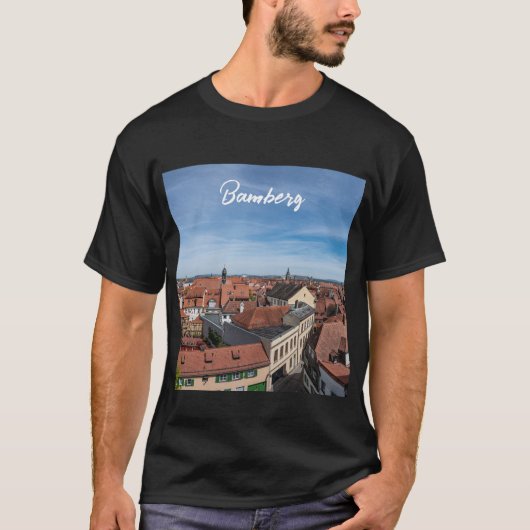 バンバーグの上から旧市街のパノラマの景色 Tシャツ (正面)