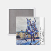 バンバ素晴らしリークロスのレディカラフルオリジナルアート マグネット (正面/裏面)