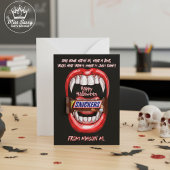 バンパイアおもしろいバイトハロウィンキャンディグラム ノートカード