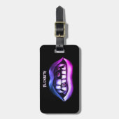 バンパイアおもしろいファンスハロウィーン ラゲッジタグ (正面縦)