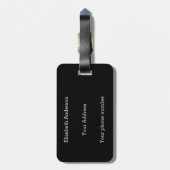 バンパイアおもしろいファンスハロウィーン ラゲッジタグ (裏面縦)