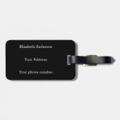 バンパイアおもしろいファンスハロウィーン ラゲッジタグ (裏面横)