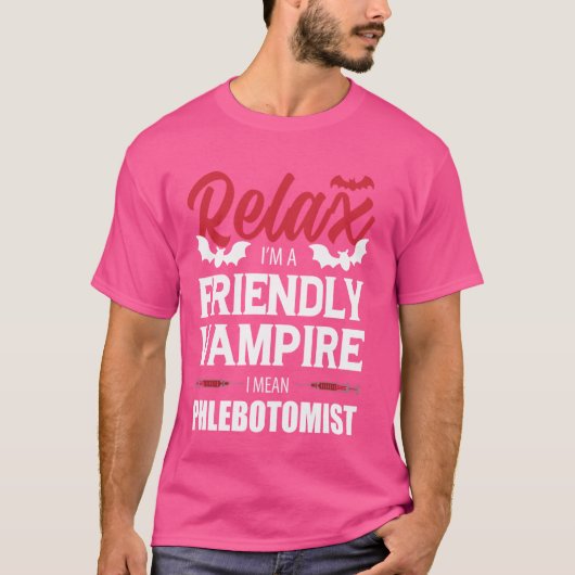 バンパイアおもしろいプレボトミスト静脈切除術 Tシャツ (正面)