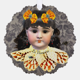 バンパイアかわいらしドールオーナメントカード オーナメントカード