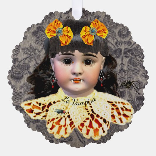 バンパイアかわいらしドールオーナメントカード オーナメントカード (正面)