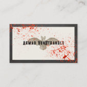 バンパイアこうもり血（ばちゃばちゃ）跳ねる 名刺 (正面)