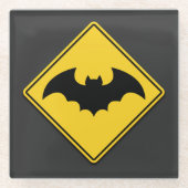 バンパイアこうもり警告ズハロウィーン ガラスコースター (正面)