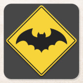 バンパイアこうもり警告ズハロウィーン スクエアペーパーコースター (正面)