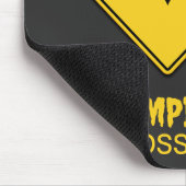 バンパイアこうもり警告ズハロウィーン マウスパッド (コーナー)