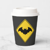 バンパイアこうもり警告ズハロウィーン 紙コップ (裏面)