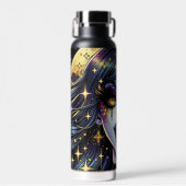 バンパイアウィズ金ゴールドファンズフルムーンハローウィンパーティ ウォーターボトル (正面)