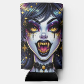 バンパイアウィズ金ゴールドファンズフルムーンハローウィンパーティ スリム缶クーラー (裏面)