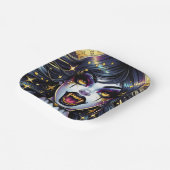 バンパイアウィズ金ゴールドファンズフルムーンハローウィンパーティ ペーパープレート (傾斜あり)