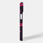 バンパイアカッコいいの唇と牙のパターン Case-Mate iPhoneケース (裏面 / 右)