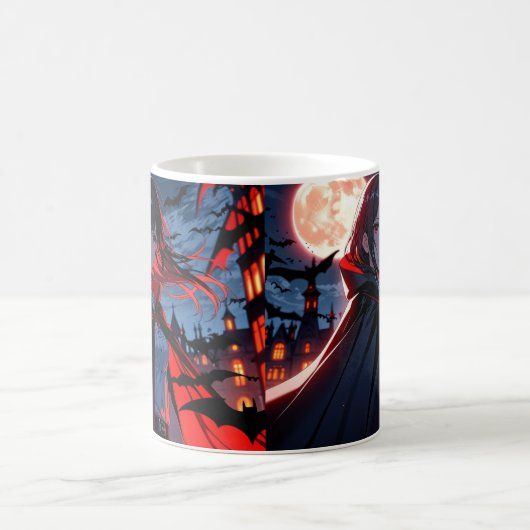 バンパイアガールマグカップ – アニメハロウィーンコーヒーマグ コーヒーマグカップ (中央)