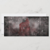 バンパイアキャッスル結婚ゴシックチケット招待状 (裏面)