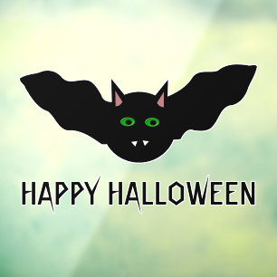 バンパイアキャットフェイスこうもりハロウィンカスタム ウィンドウサイン
