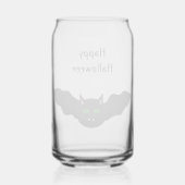 バンパイアキャットフェイスこうもりハロウィンカスタム ガラス缶 (裏面)