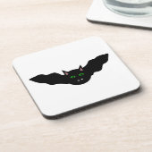 バンパイアキャットフェイスこうもりハロウィンコースター コースター (左側)