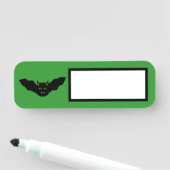 バンパイアキャットフェイスこうもりハロウィーン 名札 (インサイチュ)