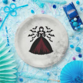 バンパイアクイーンハローウィンパーティ ペーパープレート (パーティー)