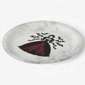 バンパイアクイーンハローウィンパーティ ペーパープレート (アングル)