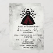 バンパイアクイーンハローウィンパーティ 招待状 (正面/裏面)