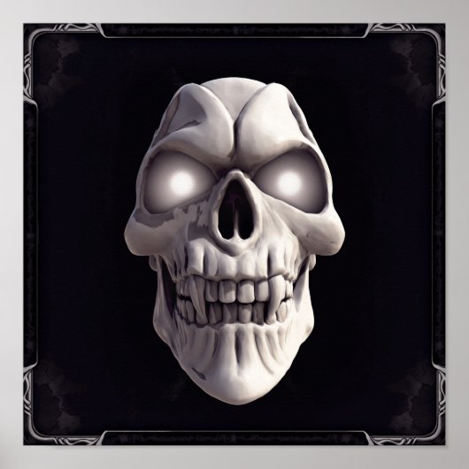 バンパイアスカル白熱［赤熱］光を放つ目 ポスター (正面)