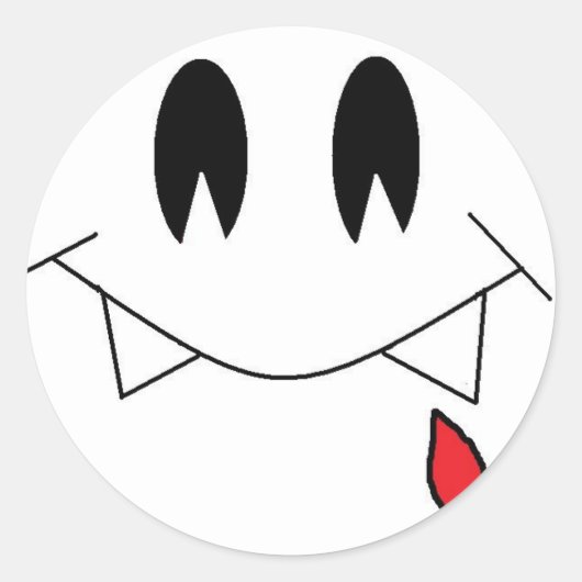 バンパイアステッカー ラウンドシール (正面)