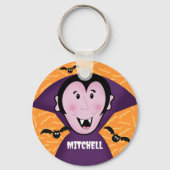 バンパイアドラキュラこうもりキッズキュートハッピーハローウィン キーホルダー (正面)