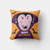 バンパイアドラキュラこうもりキッズキュートハッピーハローウィン クッション (正面)