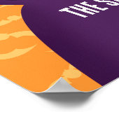 バンパイアドラキュラこうもりキッズキュートハッピーハローウィン ポスター (角)