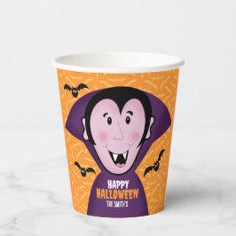 バンパイアドラキュラこうもりキッズキュートハッピーハローウィン 紙コップ