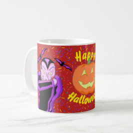 バンパイアハロウィンマグ コーヒーマグカップ
