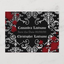 バンパイアハロウィン結婚ズ |日付の保存 案内ポストカード