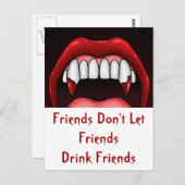 バンパイアハロウィーン歯 ポストカード (正面/裏面)