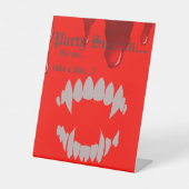 バンパイアバイトハローウィンパーティスナック 台座サイン (正面)