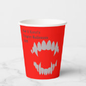 バンパイアバイトハローウィンパーティ紙カップ 紙コップ (正面)